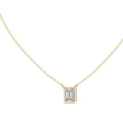 The Verity Emerald Bezel Pendant