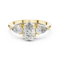 Pear Trio Diamond Ring
