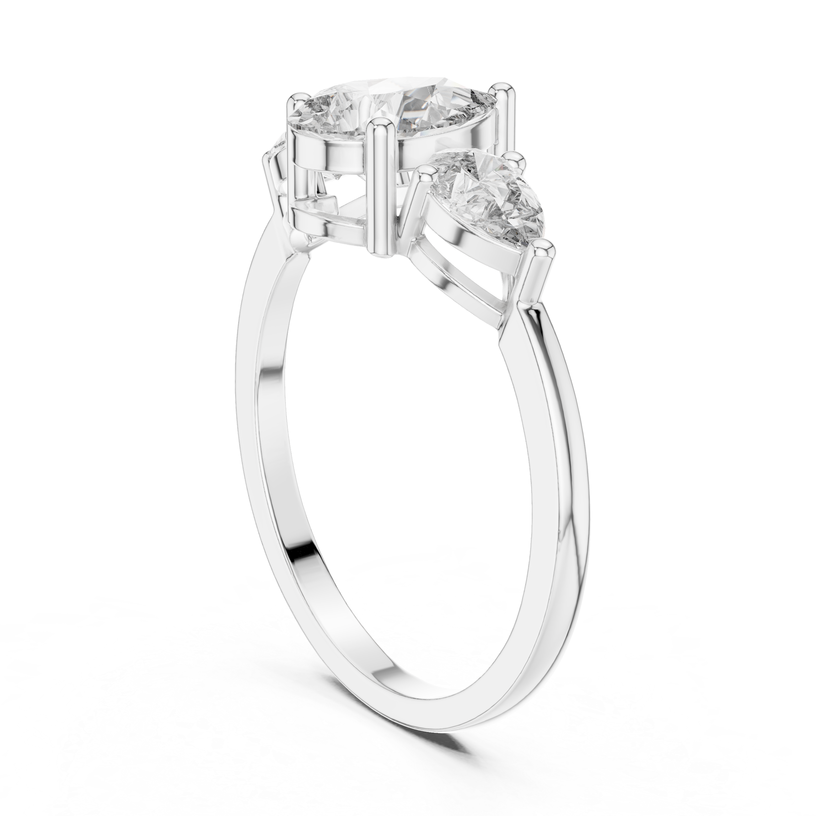 Pear Trio Diamond Ring