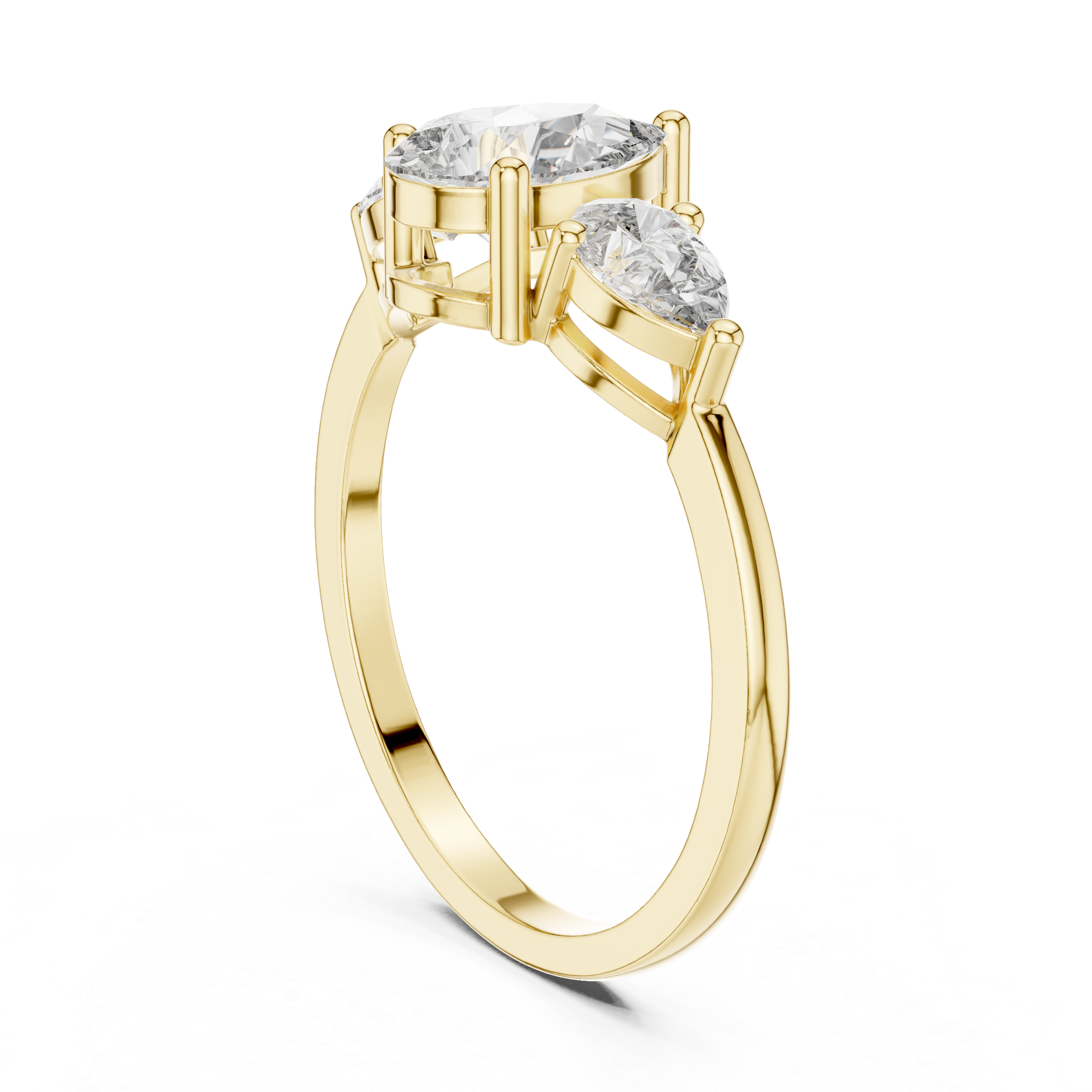 Pear Trio Diamond Ring