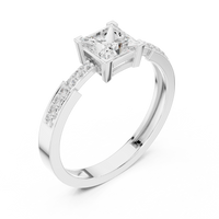 Princess Cut Solitaire Engagement Ring