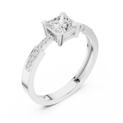 Princess Cut Solitaire Engagement Ring