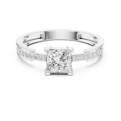 Princess Cut Solitaire Engagement Ring