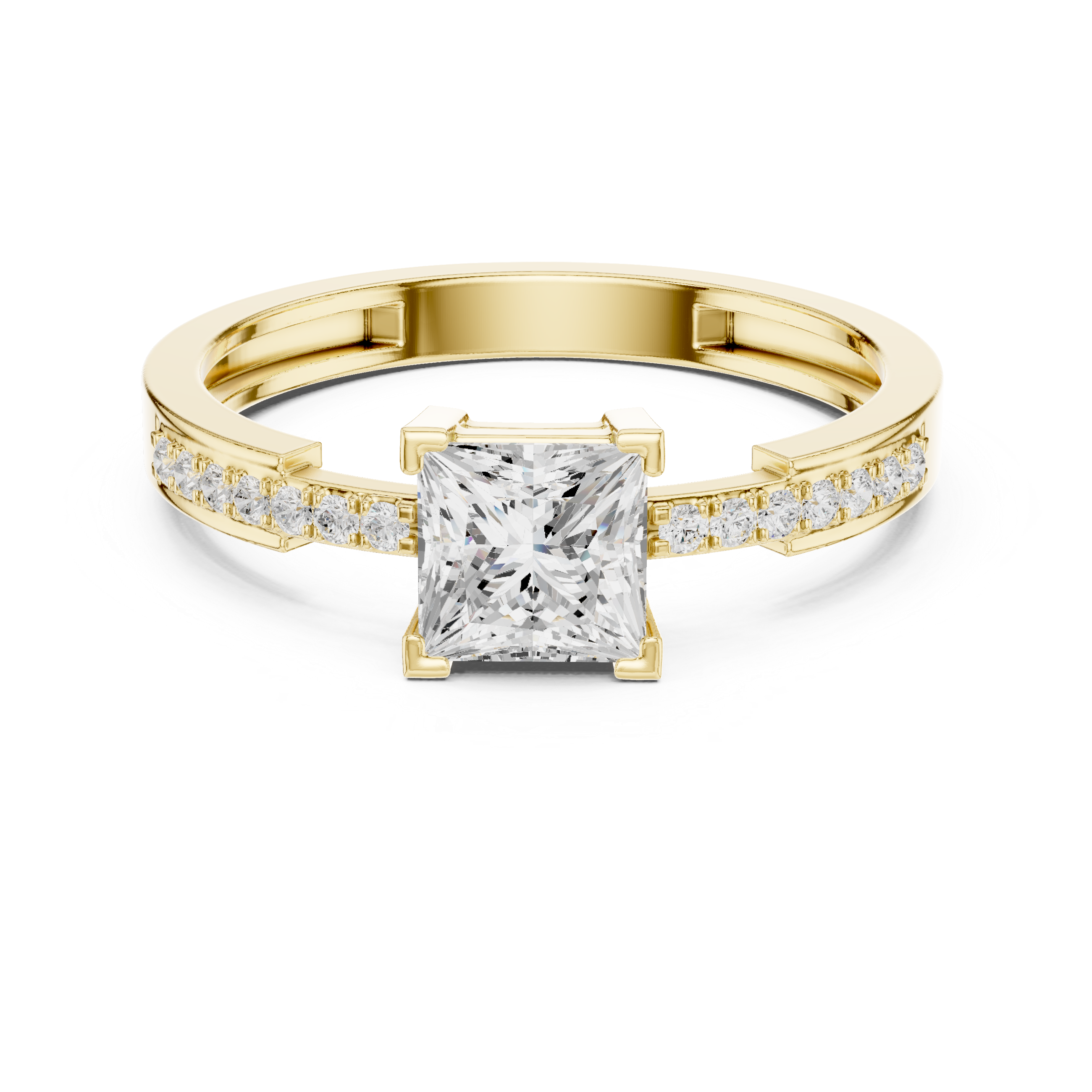 Princess Cut Solitaire Engagement Ring