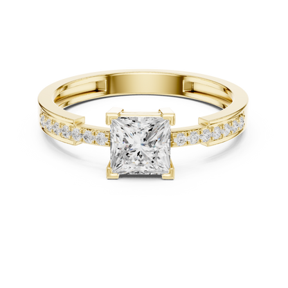 Princess Cut Solitaire Engagement Ring