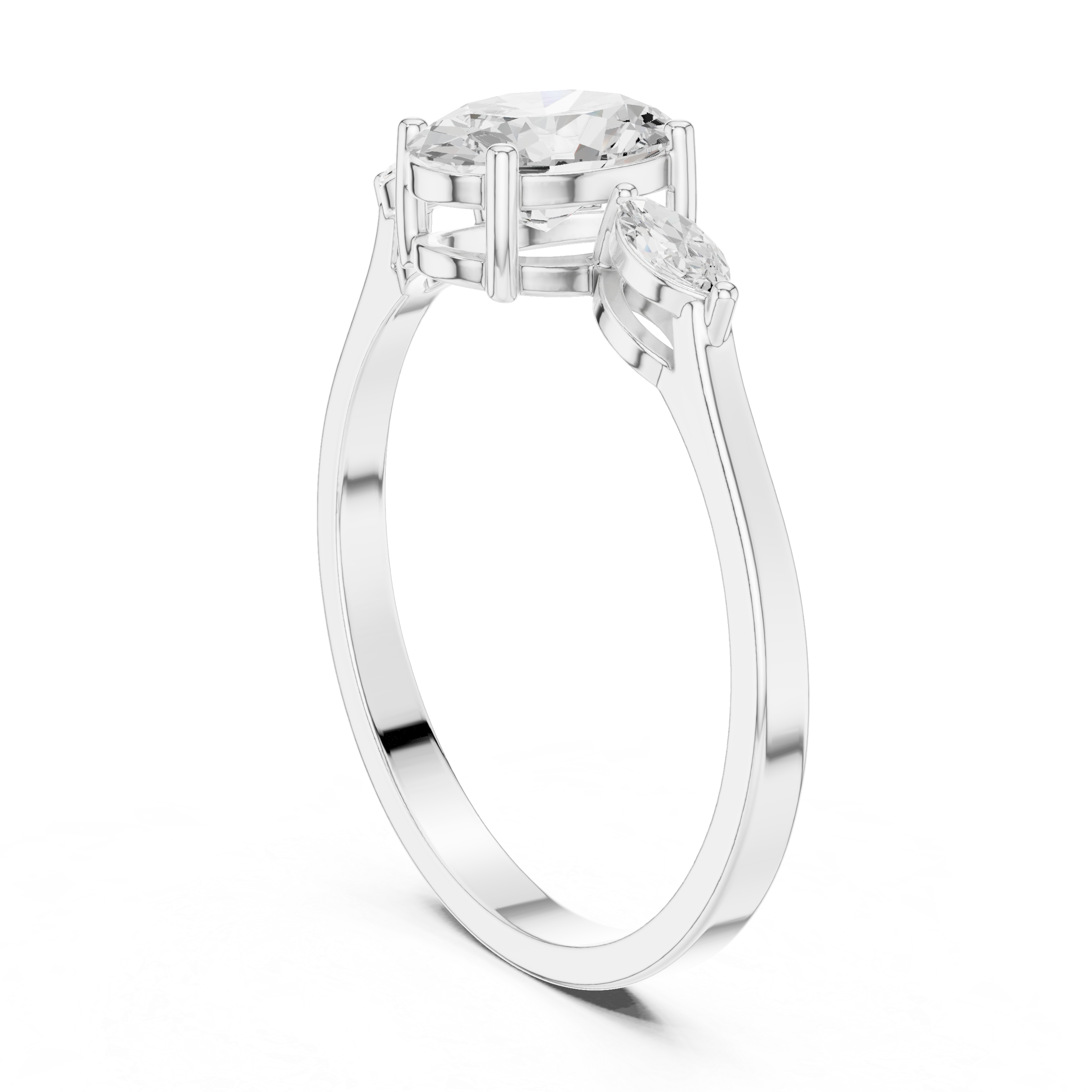 Oval & Marquise Horizon Trio Ring