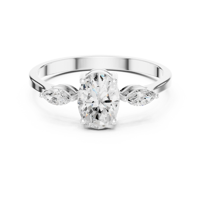 Oval & Marquise Horizon Trio Ring