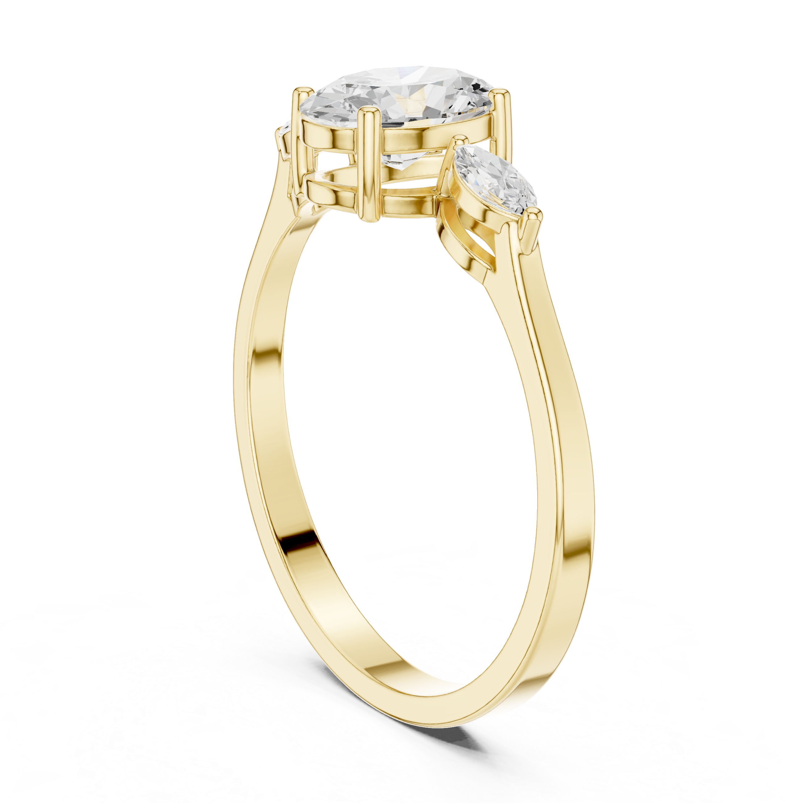 Oval & Marquise Horizon Trio Ring