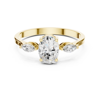 Oval & Marquise Horizon Trio Ring