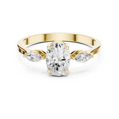 Oval & Marquise Horizon Trio Ring
