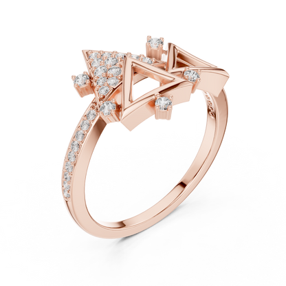 Geometric Triangular Diamond Cluster Statement Ring