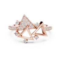Geometric Triangular Diamond Cluster Statement Ring