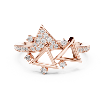 Geometric Triangular Diamond Cluster Statement Ring