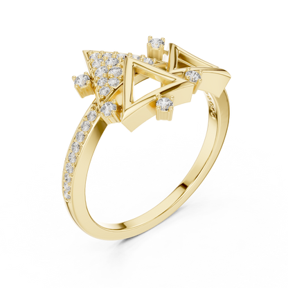 Geometric Triangular Diamond Cluster Statement Ring