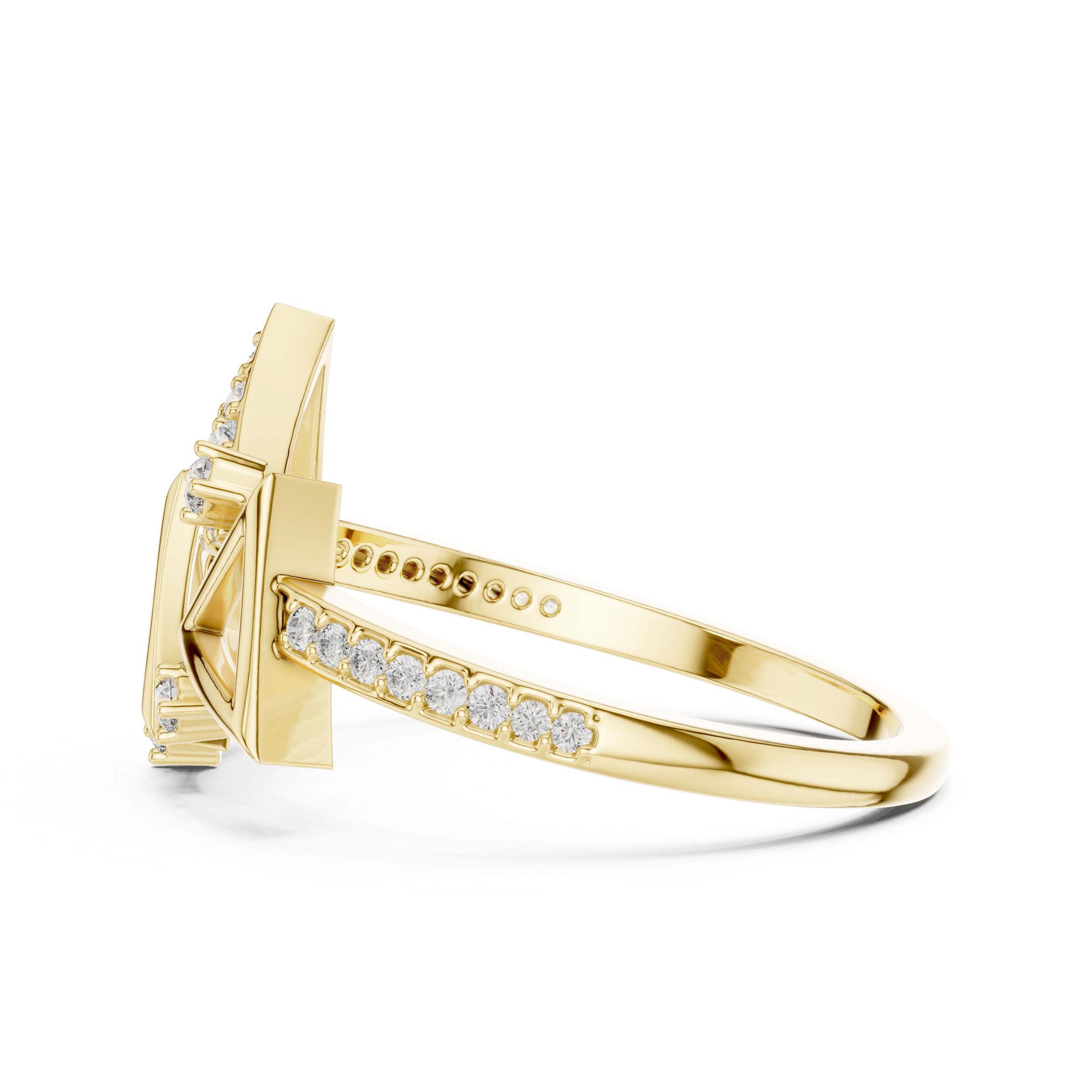 Geometric Triangular Diamond Cluster Statement Ring