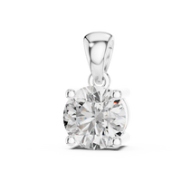 Classic Round Brilliant Solitaire Diamond Pendant