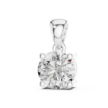 Classic Round Brilliant Solitaire Diamond Pendant