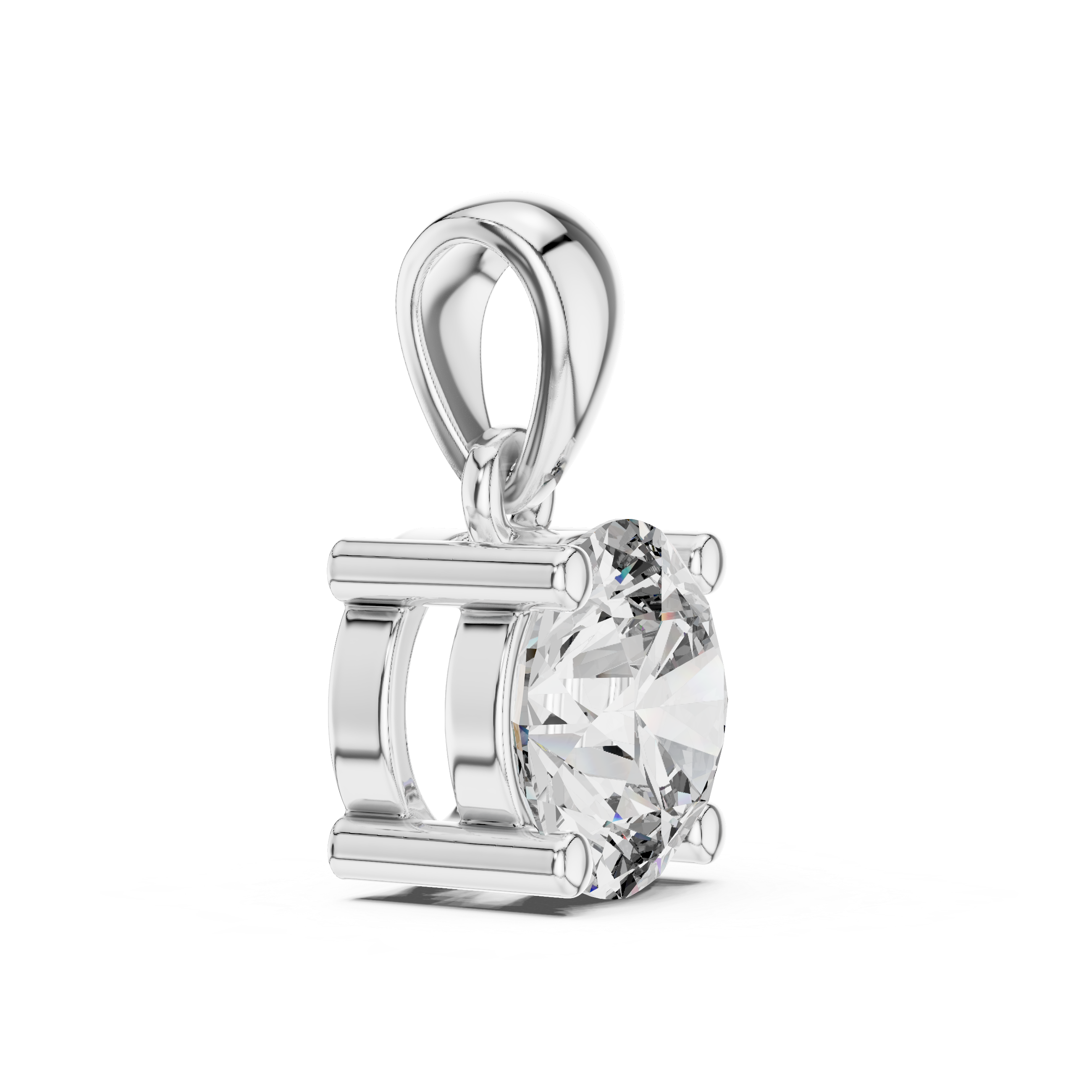 Classic Round Brilliant Solitaire Diamond Pendant