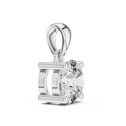 Classic Round Brilliant Solitaire Diamond Pendant