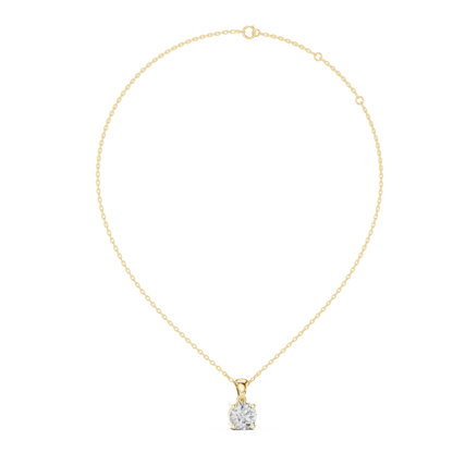 Classic Round Brilliant Solitaire Diamond Pendant