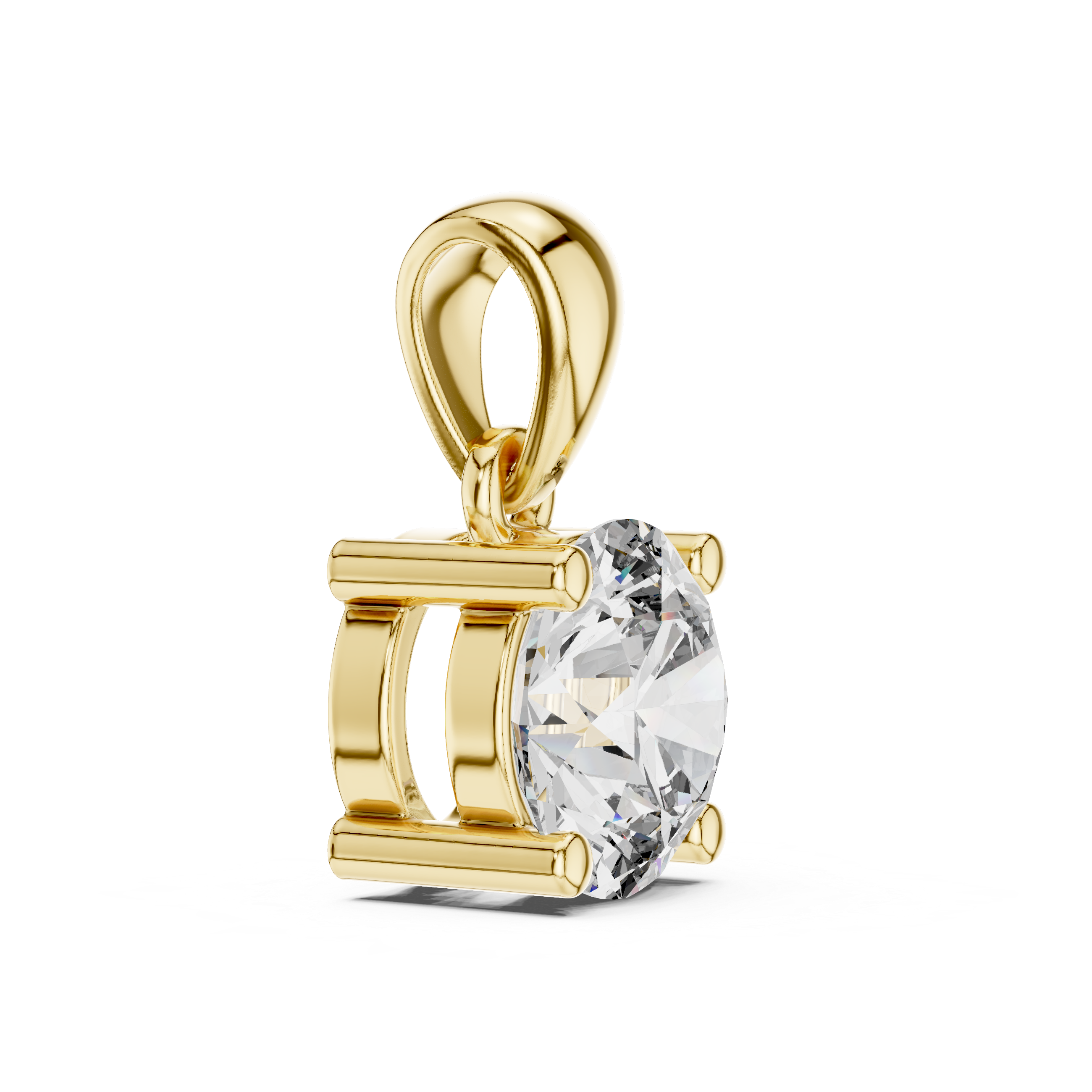 Classic Round Brilliant Solitaire Diamond Pendant