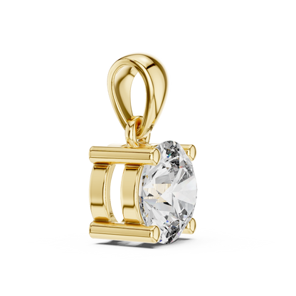 Classic Round Brilliant Solitaire Diamond Pendant
