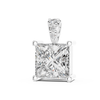 Princess Cut Solitaire Diamond Pendant