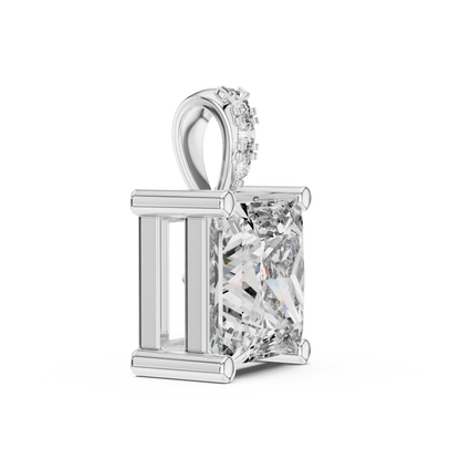 Princess Cut Solitaire Diamond Pendant