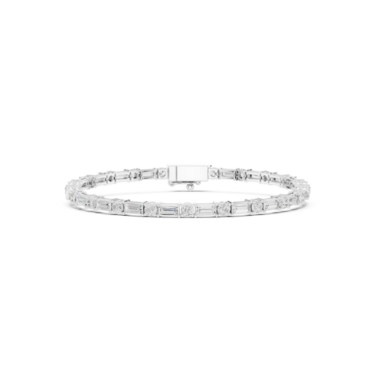The Mosaic Rhythm Diamond Line Bracelet