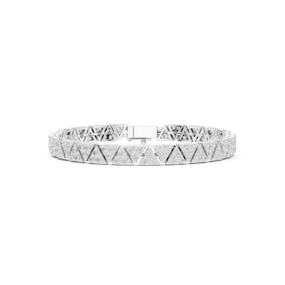 Triangle Cluster Tennis Bracelet