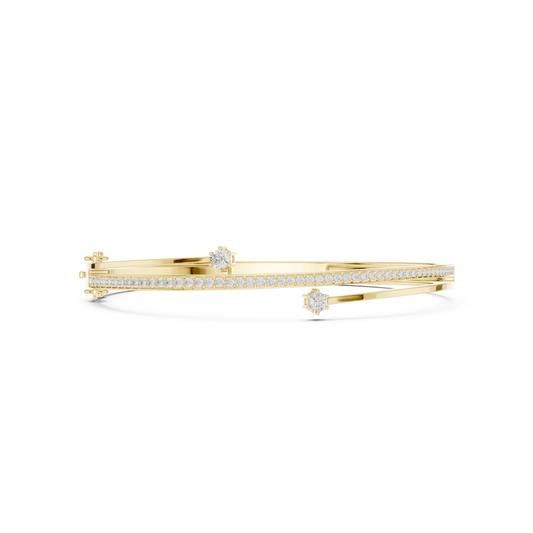 Bypass Pavé Diamond Station Bracelet