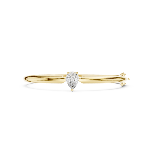 The Sovereign Pear Solitaire Statement Bracelet