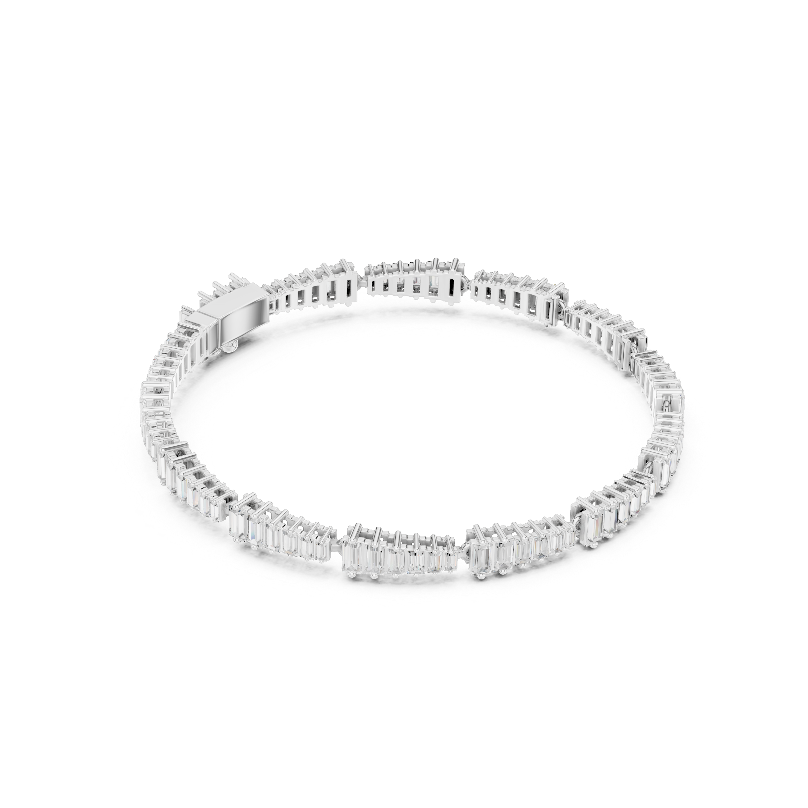 Graduated Tapered Baguette Tennis Bracelet