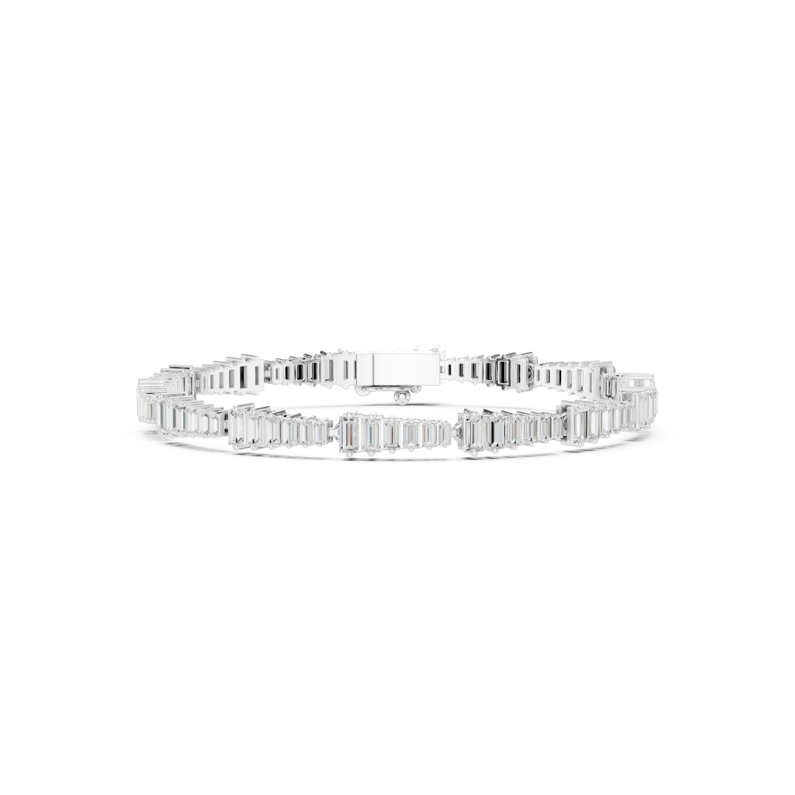 Graduated Tapered Baguette Tennis Bracelet