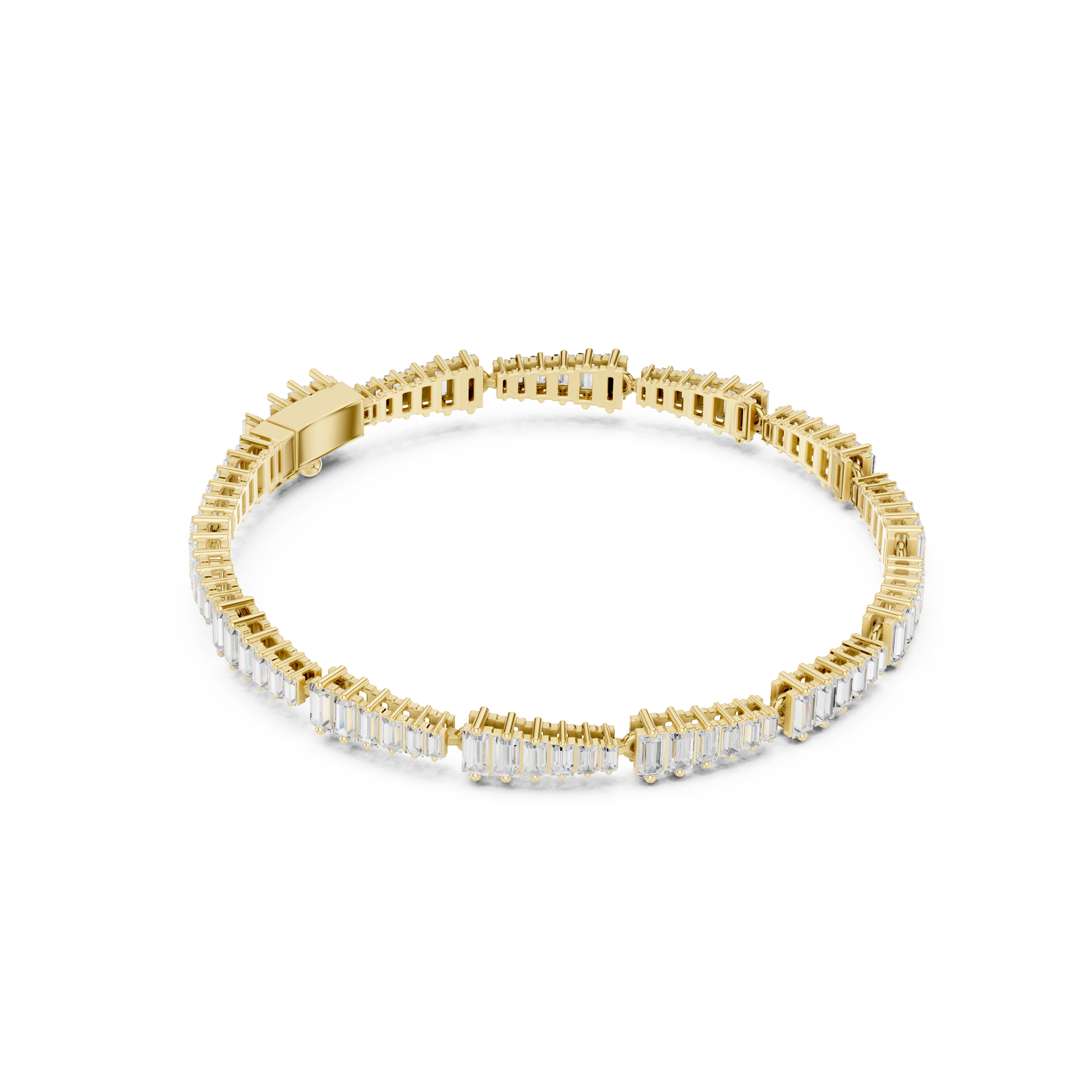 Graduated Tapered Baguette Tennis Bracelet