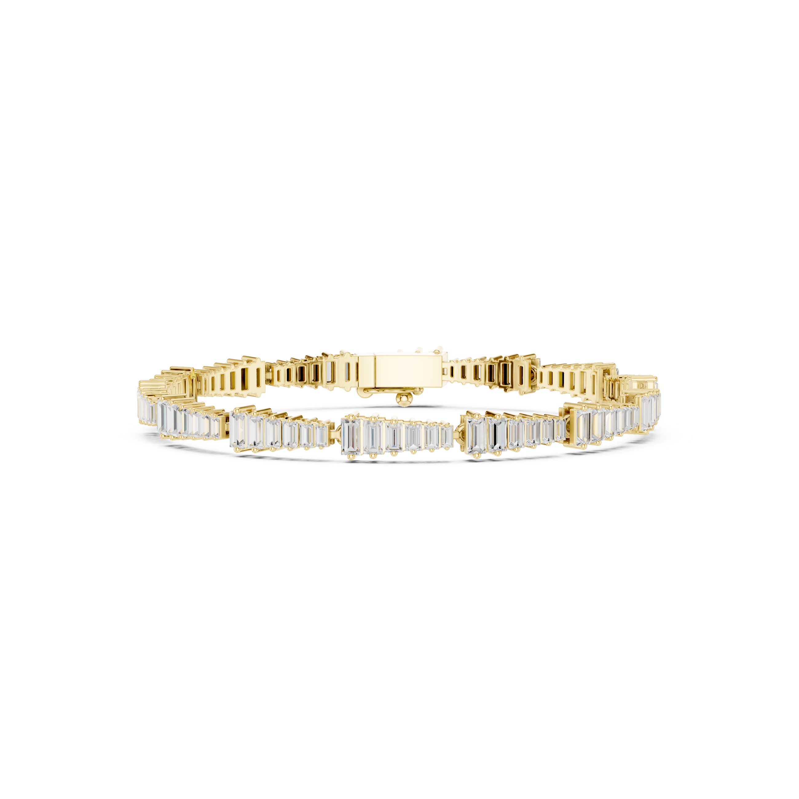 Graduated Tapered Baguette Tennis Bracelet