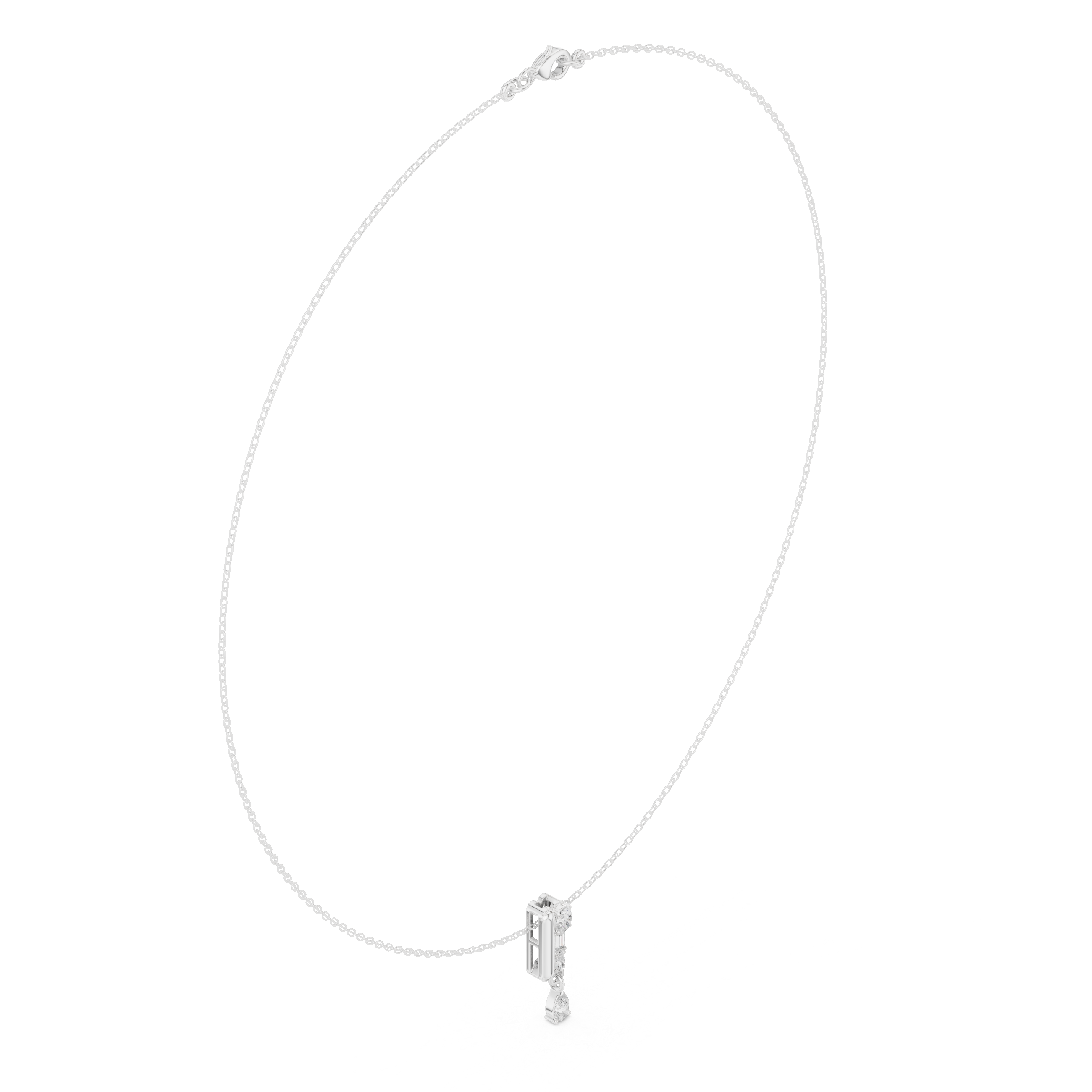 The Cresting Pear Drop Geometric Pendant