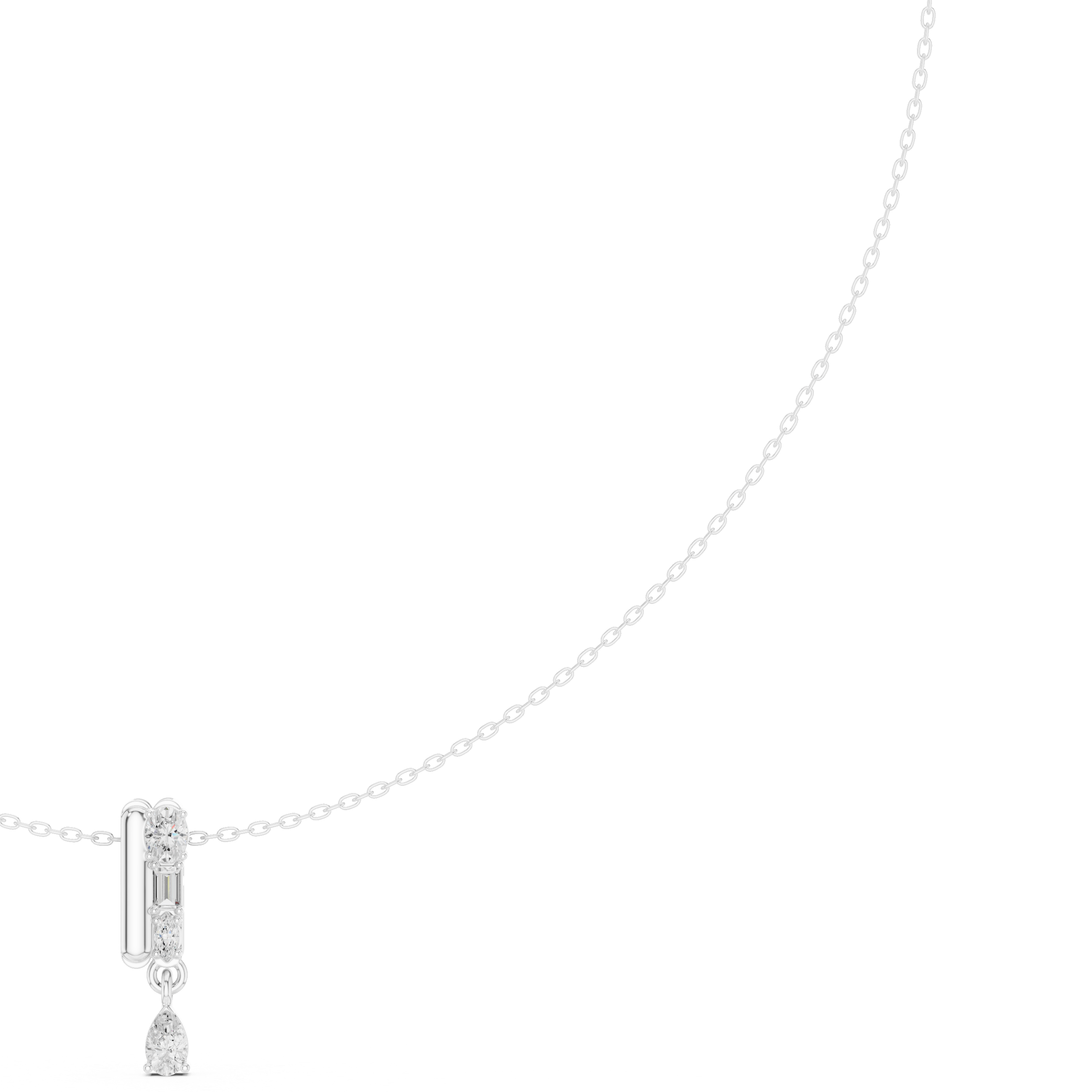 The Cresting Pear Drop Geometric Pendant