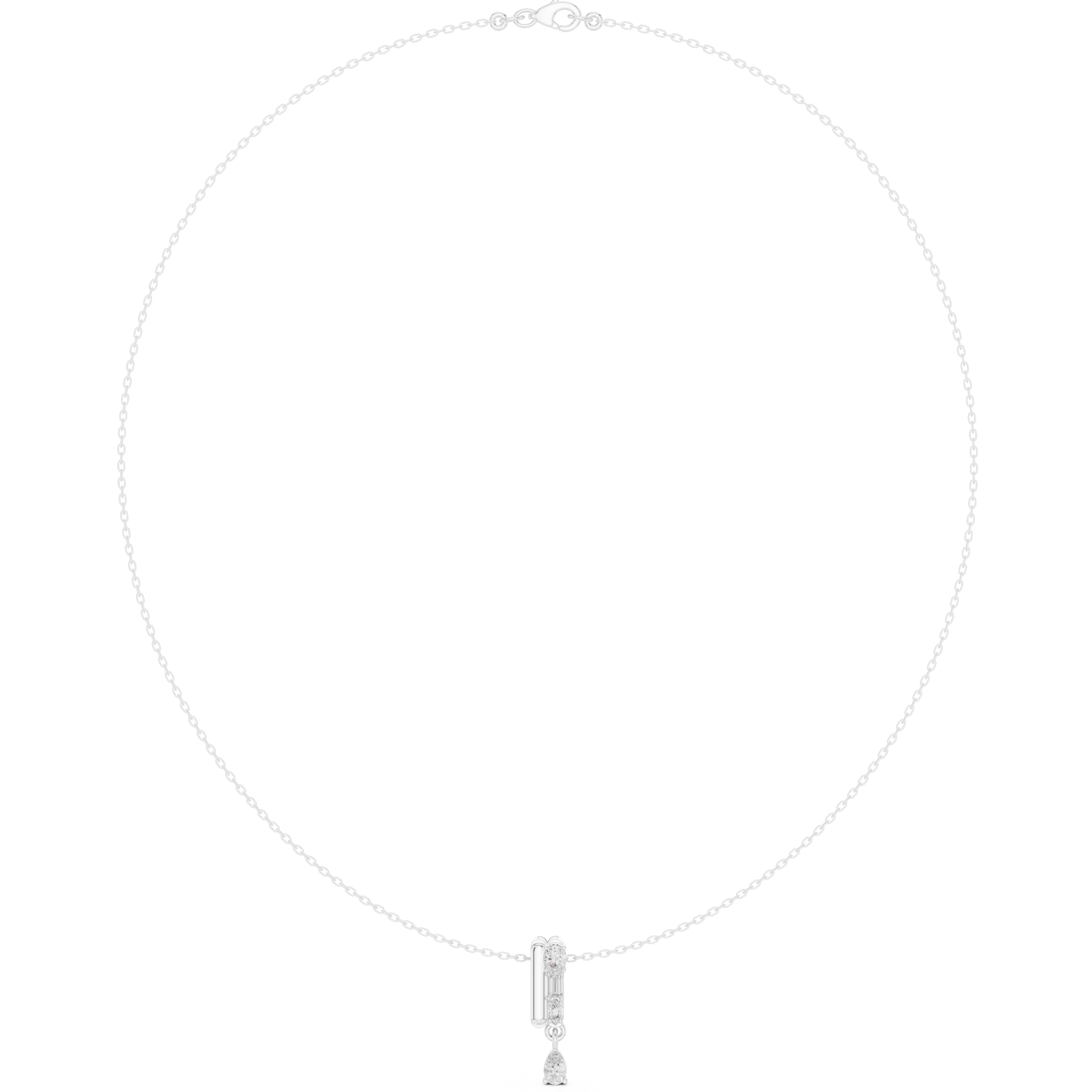 The Cresting Pear Drop Geometric Pendant