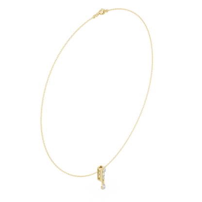 The Cresting Pear Drop Geometric Pendant