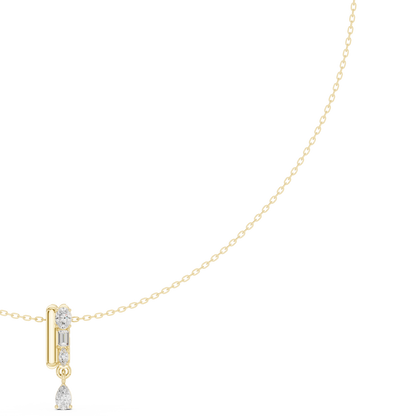 The Cresting Pear Drop Geometric Pendant