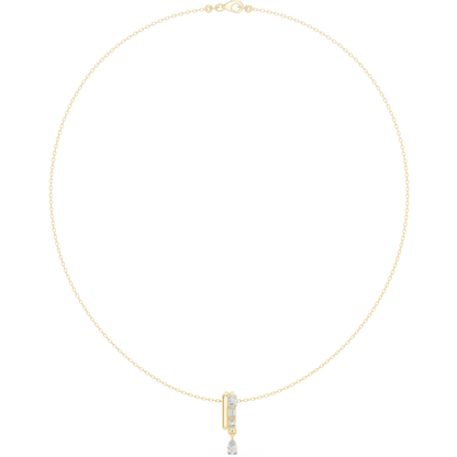 The Cresting Pear Drop Geometric Pendant