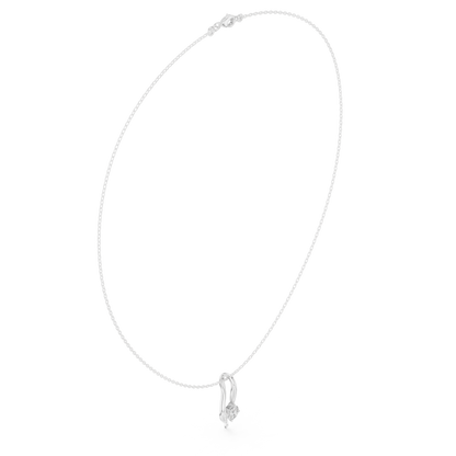The Sovereign Twist Solitaire Pendant