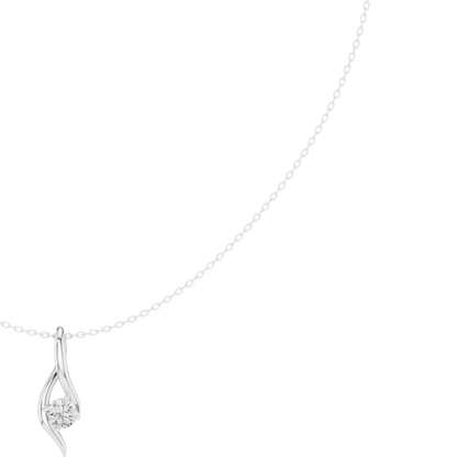The Sovereign Twist Solitaire Pendant