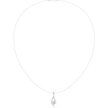 The Sovereign Twist Solitaire Pendant