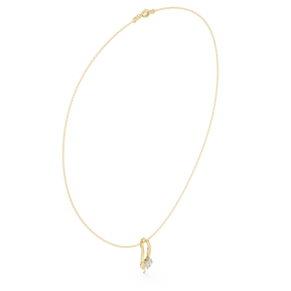 The Sovereign Twist Solitaire Pendant