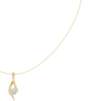 The Sovereign Twist Solitaire Pendant