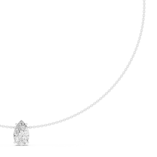 The Majestic 3.07-Carat Teardrop Solitaire Pendant