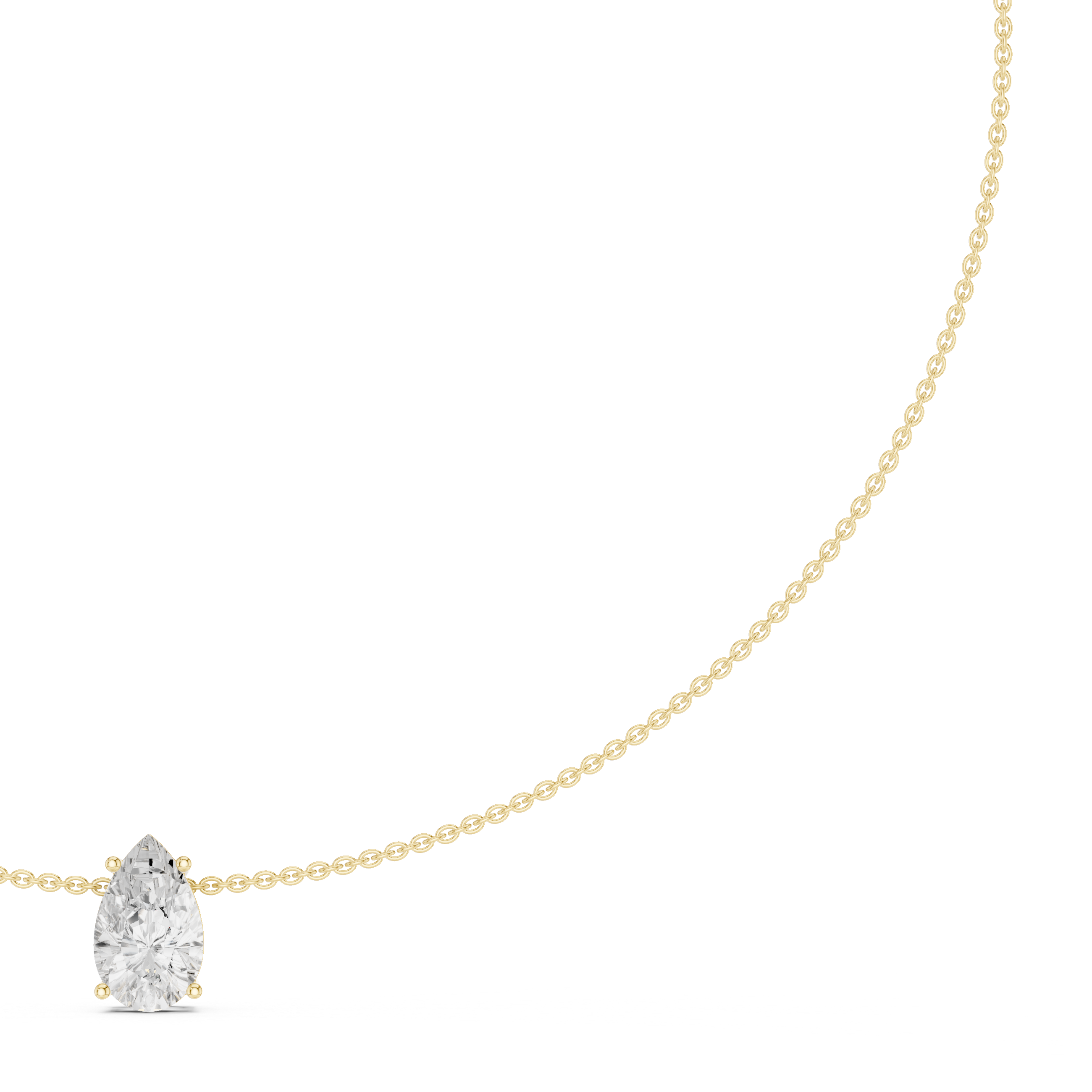 The Majestic 3.07-Carat Teardrop Solitaire Pendant