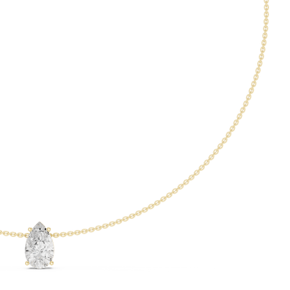 The Majestic 3.07-Carat Teardrop Solitaire Pendant